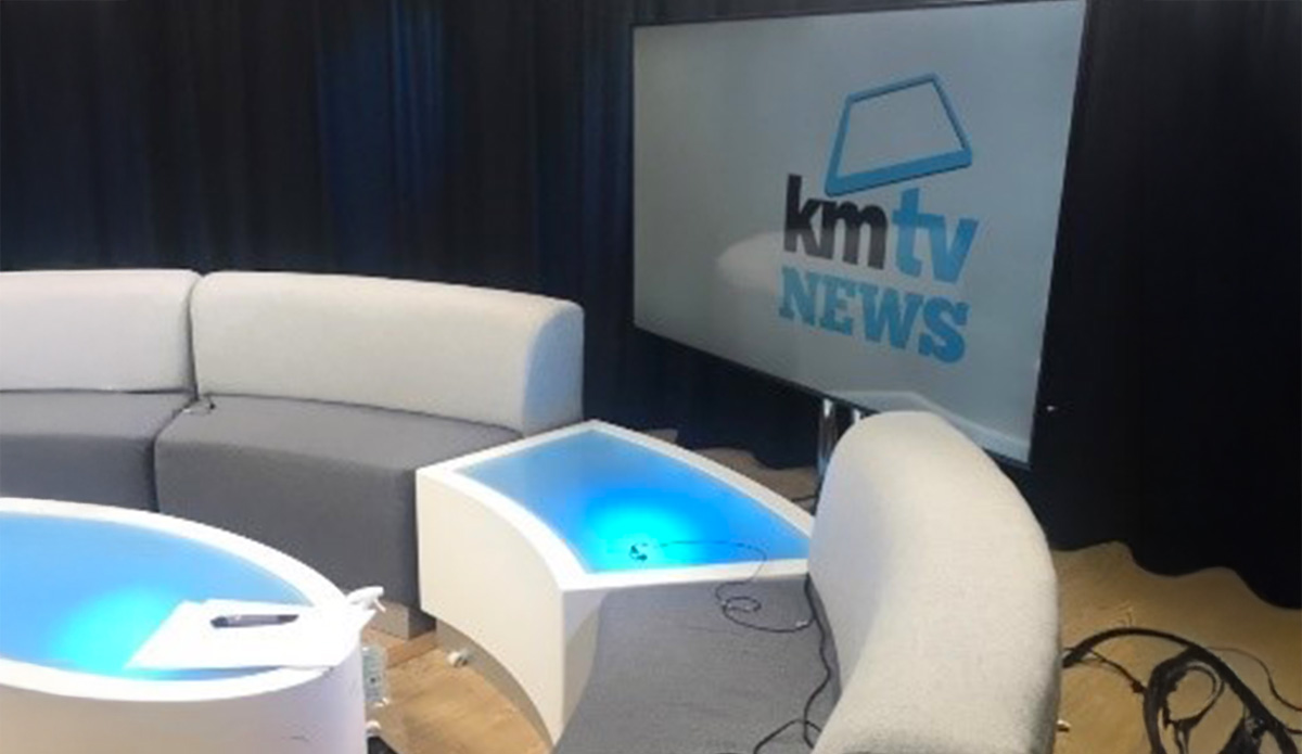 design of green screen television tv studio